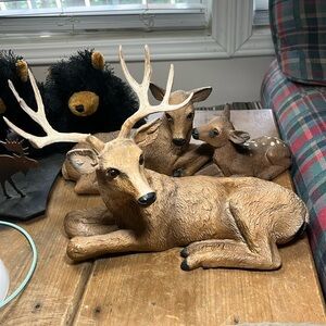VTG Homco 1984 #267 Resting Buck Figurine